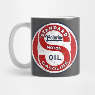 Standard Polarine Motor Oil vintage rusted sign Mug